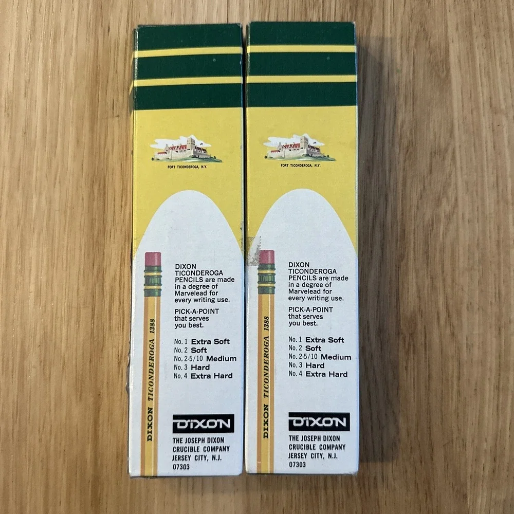 Vintage DIXON TICONDEROGA lot of 19 No 3 hard pencils. No 1388